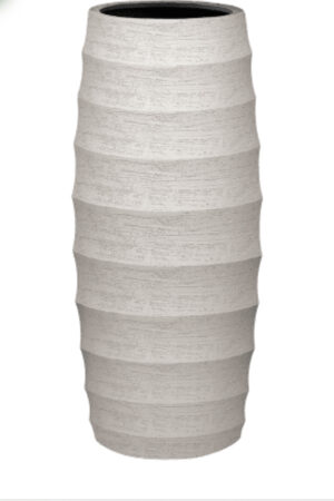 Beige hoge pot (ook voor buiten)