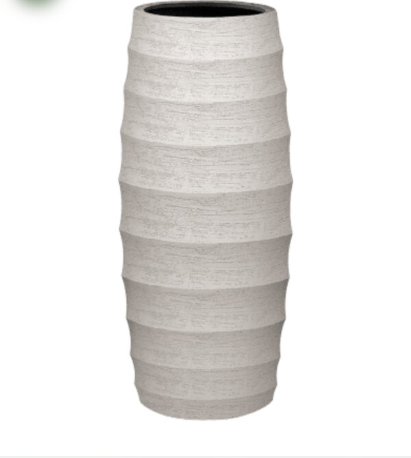 Beige hoge pot (ook voor buiten)