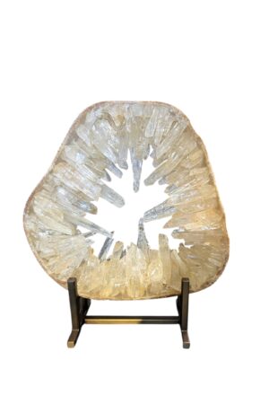 Onyx ornament op champagne standaard
