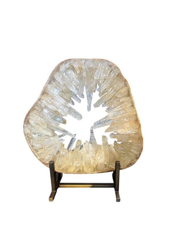 Onyx ornament op champagne standaard
